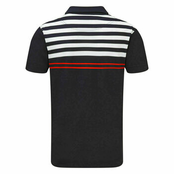 Camiseta polo Footjoy Stretch Pique with Graphic Stripes Navy/White/Scarlet S - 2