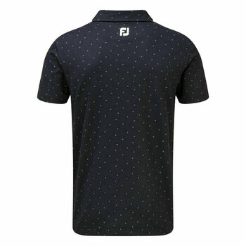 Camiseta polo Footjoy Smooth Pique with FJ Print Mens Polo Shirt Navy L - 2