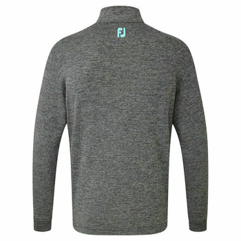 Bluza z kapturem/Sweter Footjoy Heather Pinstripe Chill Out Mens Sweater Black/Aqua XL - 2