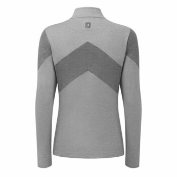 Tröja Footjoy Engineered Jersey Half Zip Womens Sweater Heather Grey M - 2