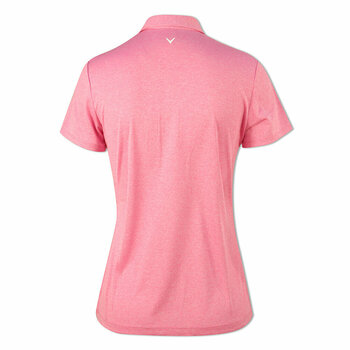 Polo Shirt Callaway 1/4 Zip Heathered Womens Polo Shirt Fuchsia Pink XS - 2