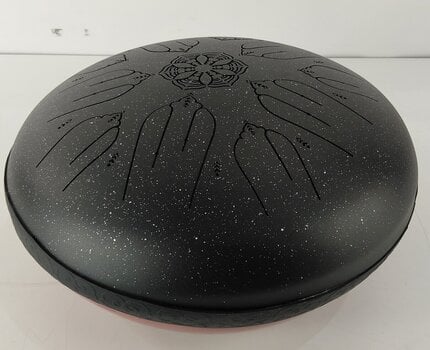 Tongue Drum Shamann 12" 10 Notes with EQ 432Hz Spackle Black Tongue Drum (Damaged) - 4
