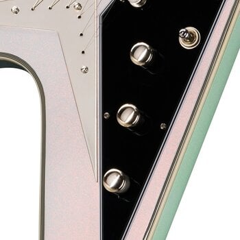E-Gitarre Epiphone Flying V Custom Futura Quicksilver Shift E-Gitarre - 6