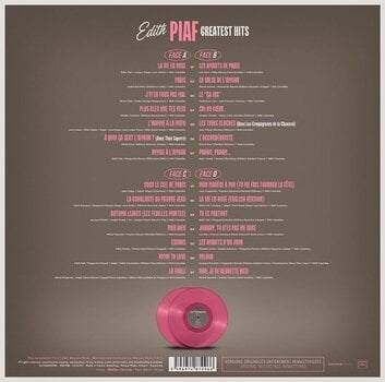 LP ploča Edith Piaf - Greatest Hits (Remastered) (Pink Coloured) (2 LP) - 2