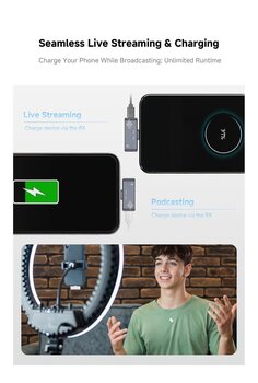 Mikrofon za Smartphone LUUCCO MiniPods K1 USB-C Wireless Lavalier Microphone Mikrofon za Smartphone - 12