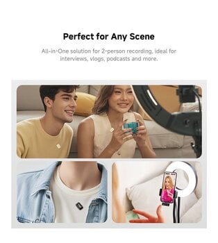 Mikrofon za Smartphone LUUCCO MiniPods K2 USB-C Wireless Lavalier Microphone Mikrofon za Smartphone - 4