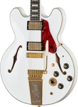 Halvakustisk guitar Epiphone Alex Lifeson 1976 ES-355 Reissue Alpine White Halvakustisk guitar - 3