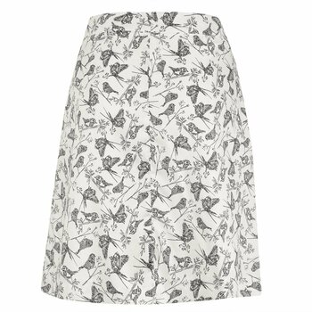 Skirt / Dress Golfino Pearls Printed Womens Skort Offwhite 40 - 2