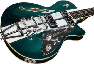 Halvakustisk gitarr Duesenberg Mike Campbell Mike Campbell 40th Anniversary Catalina-Green and White Halvakustisk gitarr - 1