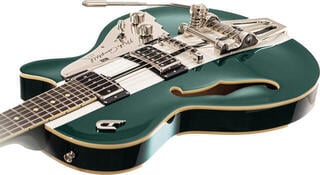 Halvakustisk gitarr Duesenberg Mike Campbell Mike Campbell 40th Anniversary Catalina-Green and White Halvakustisk gitarr - 2