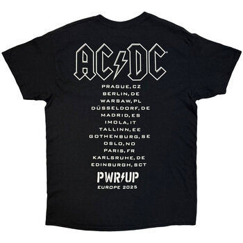 Tričko AC/DC Angus Putland EU Tour '25 (Back Print & Ex-Tour) Black 2XL Tričko - 2