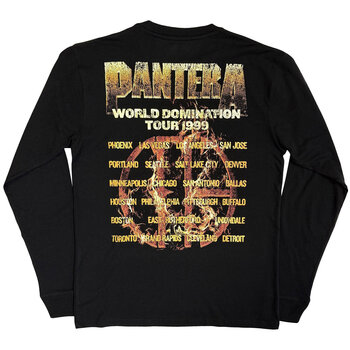Maglietta Pantera World Domination Tour (Back Print) Black 2XL Maglietta - 2