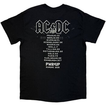 T-Shirt AC/DC B&W Photo North American Tour '25 (Back Print & Ex-Tour) Black 5XL T-Shirt - 2