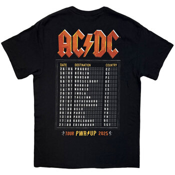 Tričko AC/DC Train EU Tour '25 (Back Print & Ex-Tour) Black 2XL Tričko - 2