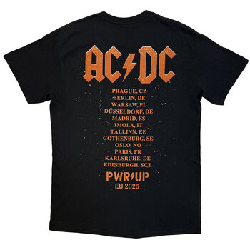 Tričko AC/DC Bell Lightning EU Tour '25 (Back Print & Ex-Tour) Black 2XL Tričko - 2