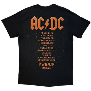 Tričko AC/DC Bell Lightning EU Tour '25 (Back Print & Ex-Tour) Black 3XL Tričko - 2