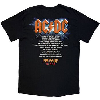 Tricou AC/DC Guitar EU Tour '25 (Back Print & Ex-Tour) Black S Tricou - 2