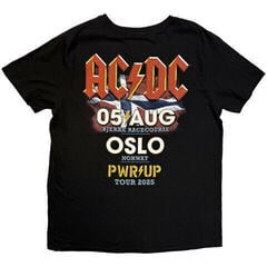 T-Shirt AC/DC PWR'D-UP Norway EU Tour '25 (Back Print & Ex-Tour) - 1
