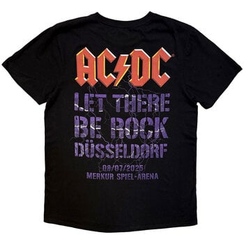 T-Shirt AC/DC Let There Be Rock Dusseldorf EU Tour '25 (Back Print & Ex-Tour) Black XL T-Shirt - 2