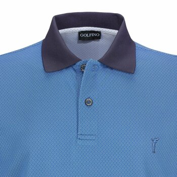 Polo-Shirt Golfino Chamonix Henley Blue 52 - 3