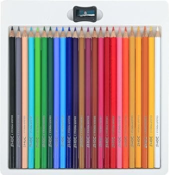 Farbstift DOMS N80434 Buntstifte Set 24 pcs + Sharpener - 2