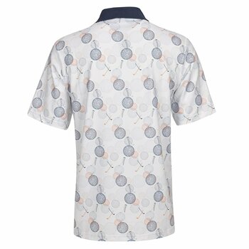 Риза за поло Golfino Sunny Winter Print Mens Polo Shirt White 50 - 2