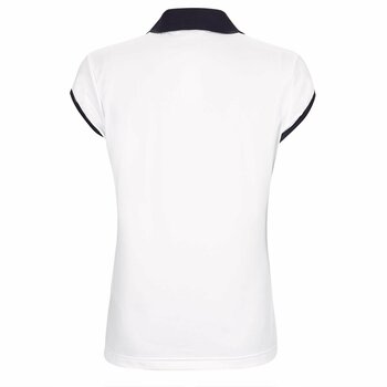 Poloshirt Golfino Performance Trend Cap Sleeve Womens Polo Shirt White 34 - 2