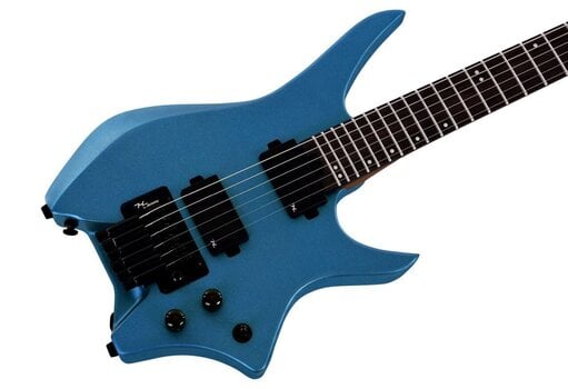 Gitara headless HILS Guitars HN5 NEXT Emerald Blue Metallic Gitara headless (Jak nowe) - 3