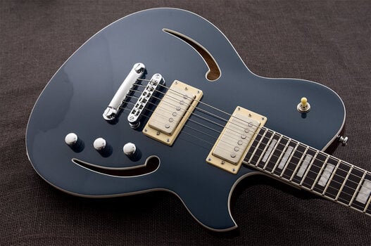 Halvakustisk gitarr Reverend Guitars Roundhouse Air HH High Tide Blue Halvakustisk gitarr - 2