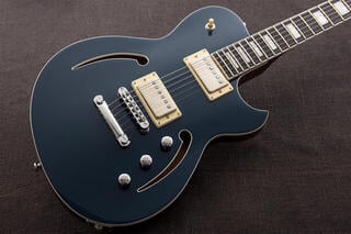 Semi-Acoustic Guitar Reverend Guitars Roundhouse Air HH High Tide Blue Semi-Acoustic Guitar - 4