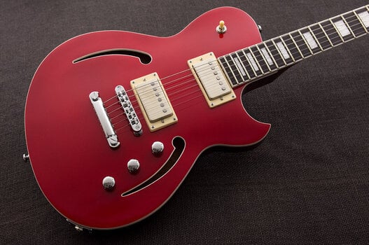Jazz gitara Reverend Guitars Roundhouse Air HH Metallic Cherry Jazz gitara - 3