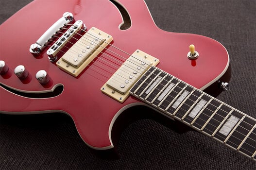 Jazz gitara Reverend Guitars Roundhouse Air HH Metallic Cherry Jazz gitara - 4