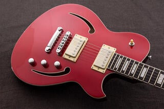 Jazz gitara Reverend Guitars Roundhouse Air HH Metallic Cherry Jazz gitara - 4