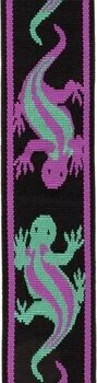 Textile guitar strap D'Addario 50BALPW01 Auto Lock Vintage Planet Waves Green / Purple Lizards Lizards Textile guitar strap - 2