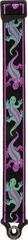Textile guitar strap D'Addario 50BALPW01 Auto Lock Vintage Planet Waves Green / Purple Lizards Lizards Textile guitar strap - 2