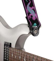 Textile guitar strap D'Addario 50BALPW01 Auto Lock Vintage Planet Waves Green / Purple Lizards Lizards Textile guitar strap - 3