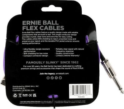 Instrumendikaabel Ernie Ball Flex 6 m Straight - Angled Instrumendikaabel - 2