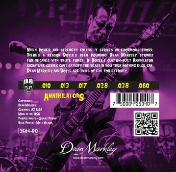 Струни для електрогітари Dean Markley Doyle Artist Signature - 2504 DO Струни для електрогітари - 2