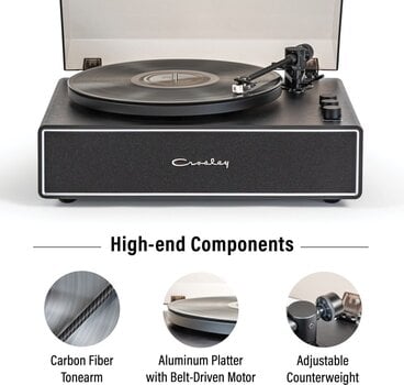 Levysoitin Crosley Stave Black Levysoitin - 12