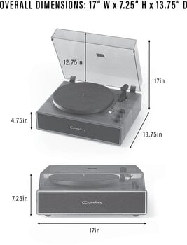 Levysoitin Crosley Stave Black Levysoitin - 19