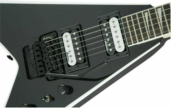 Elektromos gitár Jackson JS32 King V AH Black with White Bevels - 5