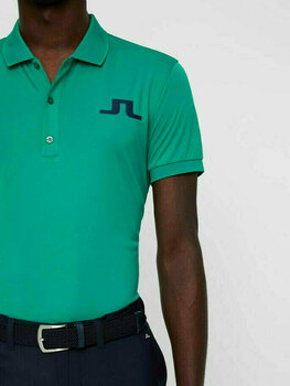 Polo Shirt J.Lindeberg Big Bridge Reg TX Jersey Mens Polo Shirt Golf Green M - 6