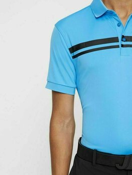 Poloshirt J.Lindeberg Eddy Slim Fit TX Jersey Mens Polo Shirt Ocean Blue M - 6