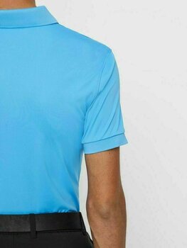 Poolopaita J.Lindeberg Eddy Slim Fit TX Jersey Mens Polo Shirt Ocean Blue M - 7
