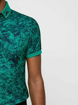 Poloshirt J.Lindeberg Tour Tech Slim Mens Polo Shirt Green/Ocean Camou XL - 6