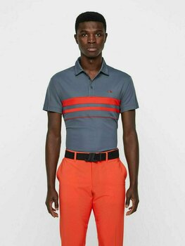 Chemise polo J.Lindeberg Leo Lux Pique Polo Golf Homme Grey M - 2