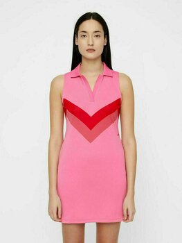 Skirt / Dress J.Lindeberg Chelene TX Jaquard Womens Polo Dress Pop Pink S - 2