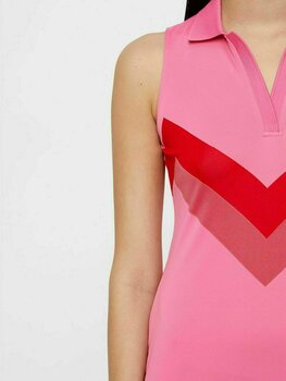 Kjol / klänning J.Lindeberg Chelene TX Jaquard Womens Polo Dress Pop Pink S - 6