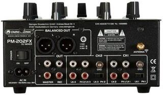 DJ Mixer Omnitronic PM-202FX DJ Mixer - 4