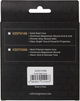 Corde Violino Valencia VZSTV100 Solid Steel Core Corde Violino - 2